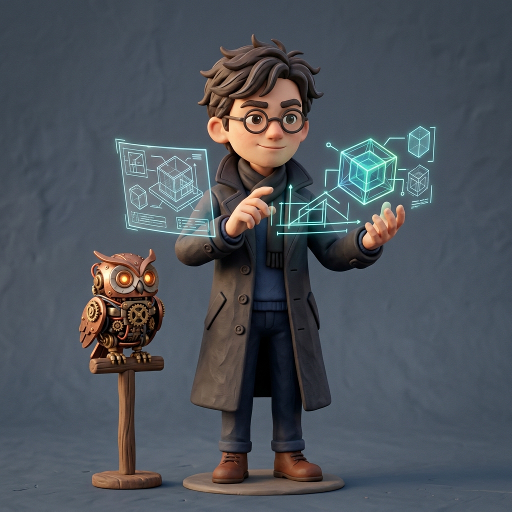INTJ Mastermind Architect 3D Character